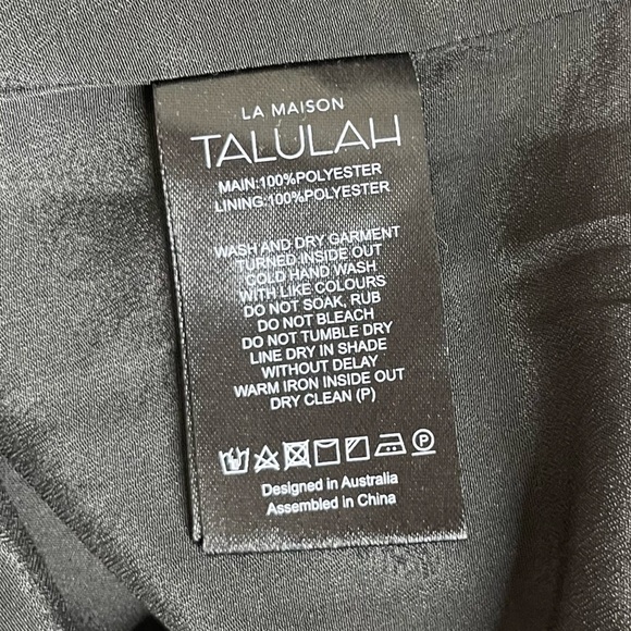 La Maison Talulah Ardour Mini Chiffon Dress In Midnight Rose Women's Size M - Picture 8 of 11